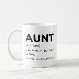 Caneca De Café Aunt Noun