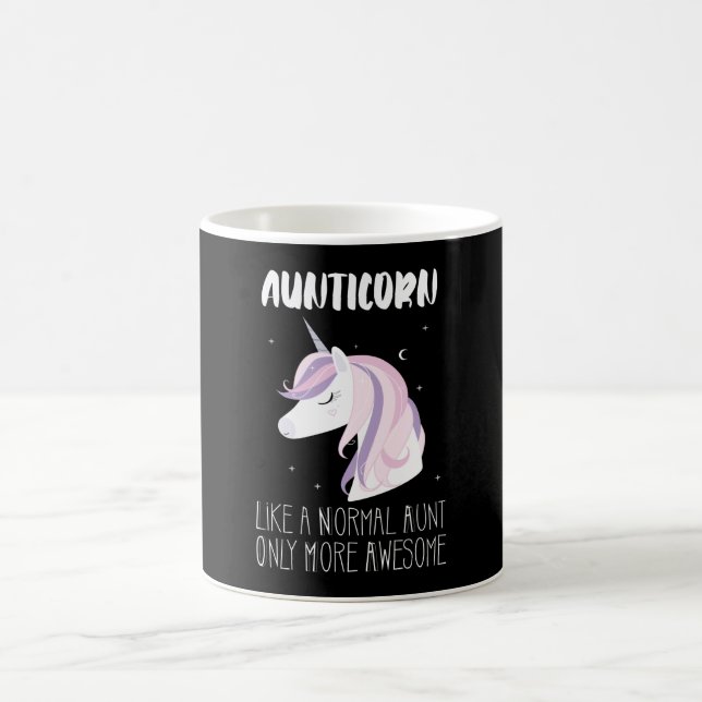 Caneca De Café Aunticorn Tia Incrível Unicorn (Centro)