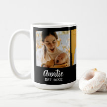 Auntie Established Script Black 3 Photo Coffee