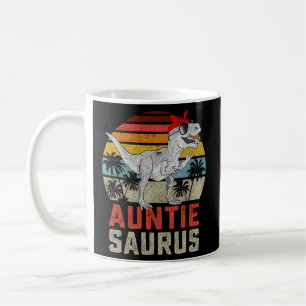 Caneca De Café Auntiesaurus T Rex Dinossaur Família Auntie Saurus