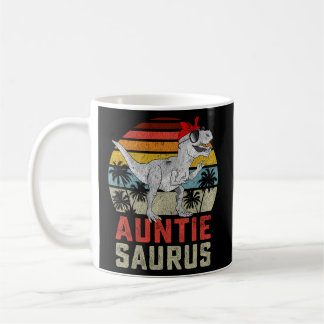 Caneca De Café Auntiesaurus T Rex Dinossaur Família Auntie Saurus