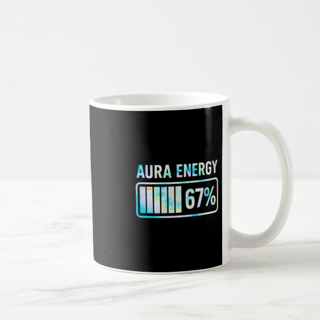 Caneca De Café Aura Energy 67 67 Seis Sete Memes (Direita)