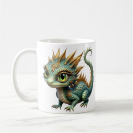 Caneca De Café Auren – Pequeno Dragão da Floresta Esmeralda