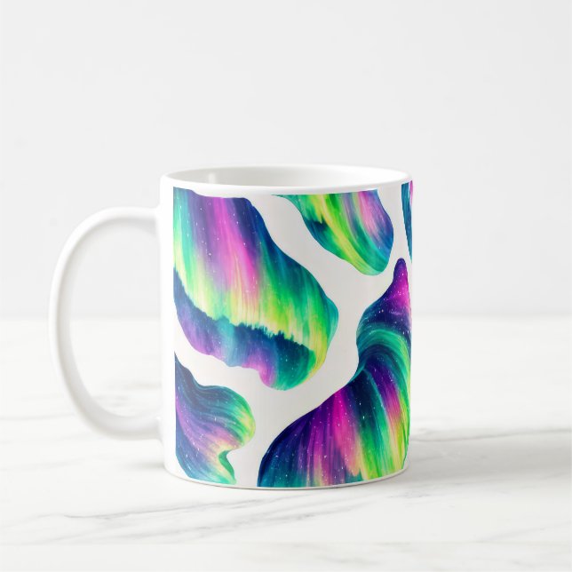 Caneca De Café Aurora Boreal Luzes do Norte (Esquerda)