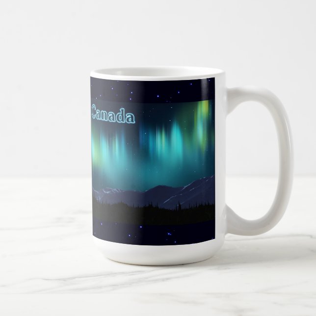 Caneca De Café Aurora Borealis (Direita)