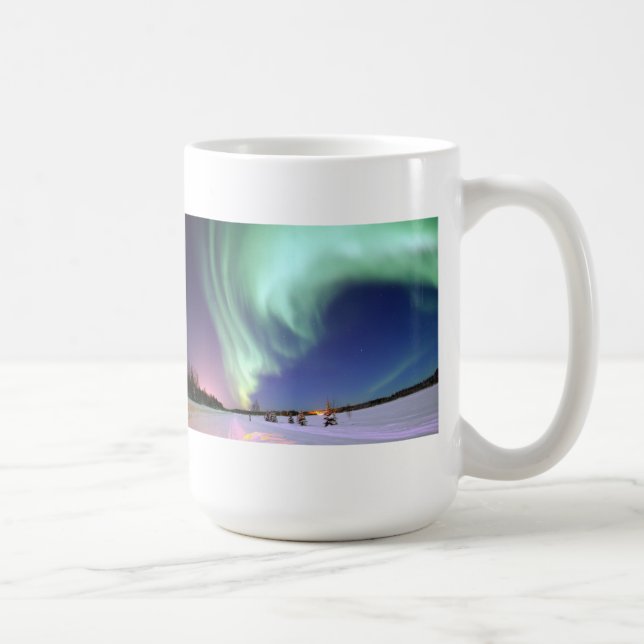 Caneca De Café Aurora Borealis - lago bear, Alaska (Direita)