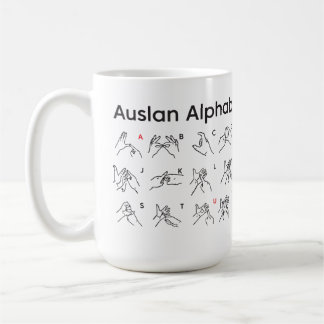 Caneca De Café AUSLAN ALPHABET Mug