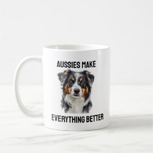 Caneca De Café Aussias fazem a vida um café melhor Mug para amant