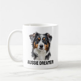 Caneca De Café Aussie Dreamer Mug - Whimsical australiano Shepher