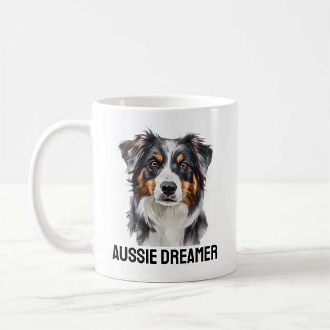 Caneca De Café Aussie Dreamer Mug - Whimsical australiano Shepher (Esquerda)