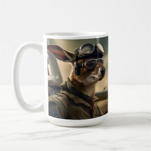Caneca De Café Aussie Kangaroo King Da Airways,