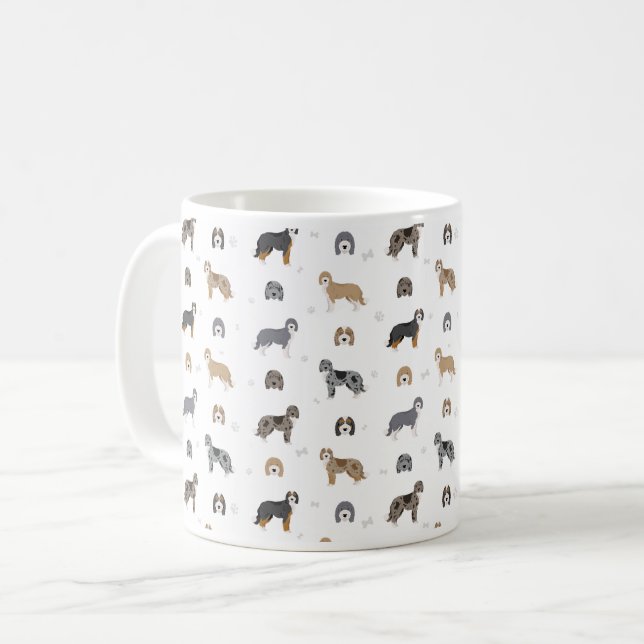 Caneca De Café Aussiedoodle dog mix Coffee Mug (Frente Esquerda)