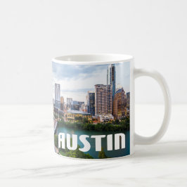 Caneca De Café Austin, foto do horizonte da cidade do Texas
