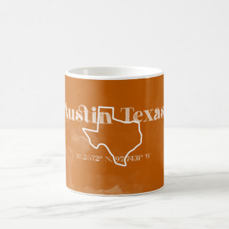 Caneca De Café Austin Texas Burnt Orange Mug