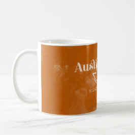 Caneca De Café Austin Texas Burnt Orange Mug