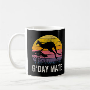 Caneca De Café Austrália Gday Mate Funny Kangaroo - Símbolo Austr
