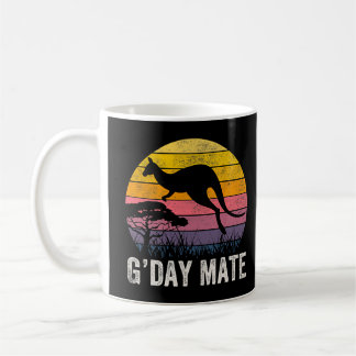 Caneca De Café Austrália Gday Mate Funny Kangaroo - Símbolo Austr