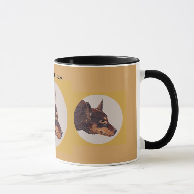Caneca de café australiana da campainha do Kelpie (Direita)