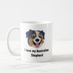 Caneca de café australiana do cão de pastor