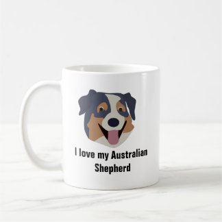 Caneca de café australiana do cão de pastor