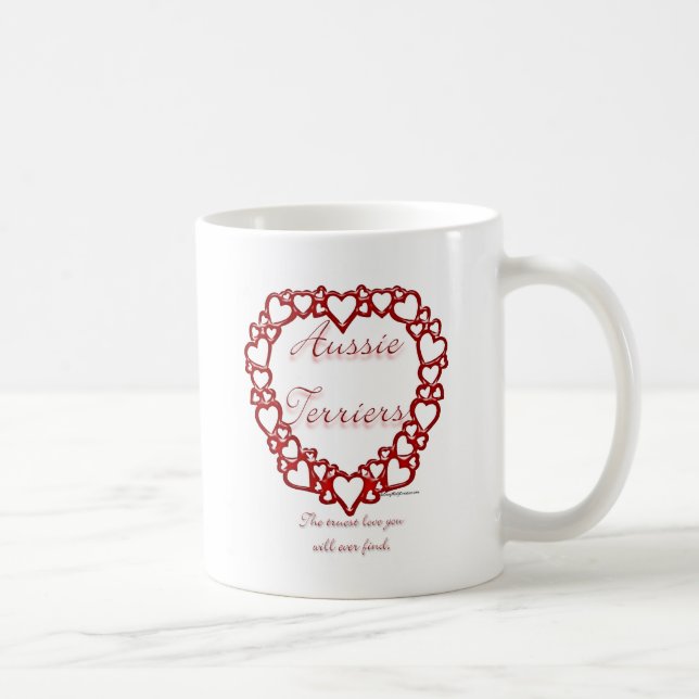 Caneca De Café Australiano Terrier True Love (Direita)