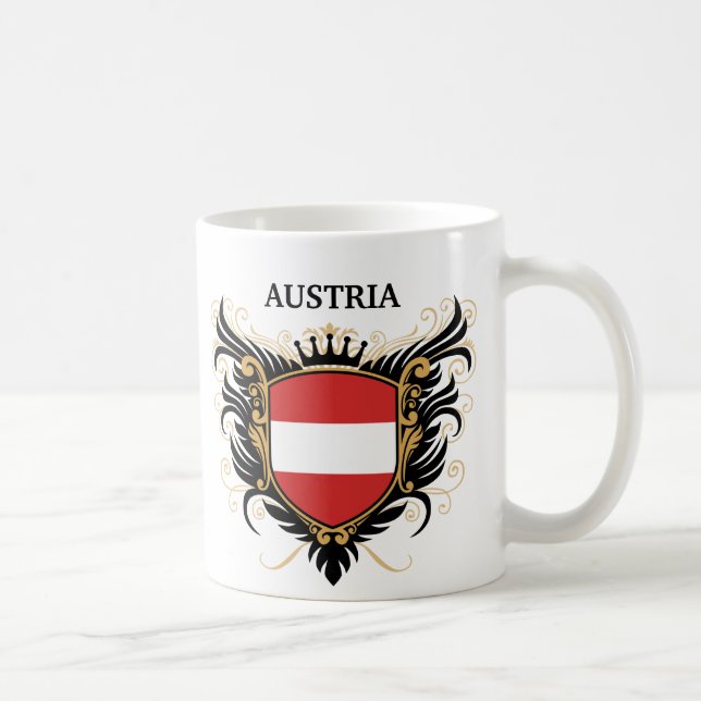 Caneca De Café Áustria [personalize] (Direita)
