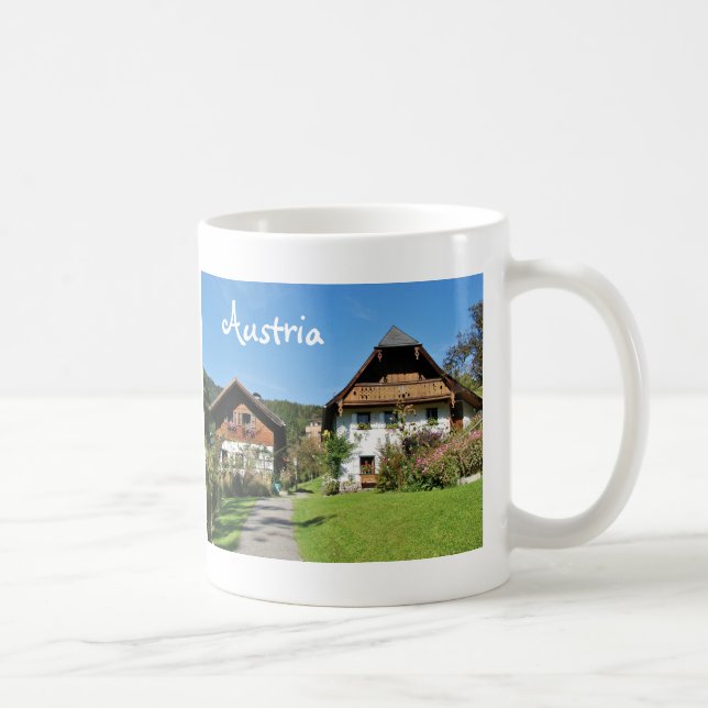Caneca De Café Áustria Salzkammergut Souvenir (Direita)