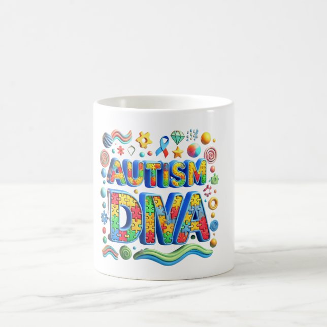 Caneca De Café Autism Diva Classic Mug, 11 oz (Centro)