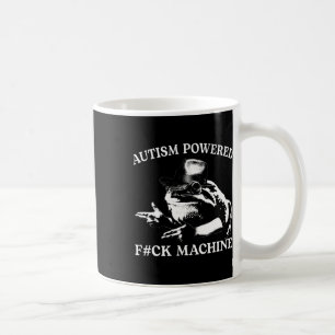 Caneca De Café Autism Powered F#ck Machine Engraçado Sapo de Memó