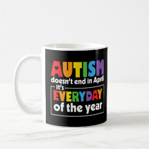 Caneca De Café Autismo Aconselhamento Suporta Crianças Autismo Pa