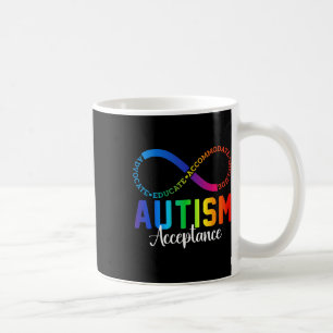 Caneca De Café Autismo Advertência Aceitação Infinidade Símbolo A