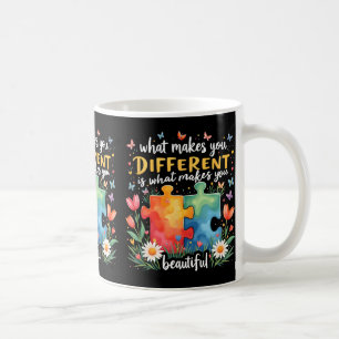 Caneca De Café Autismo Autismo Sensibilização Diferente É Bonito