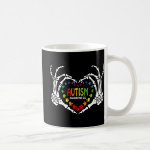 Caneca De Café Autismo Consciência Amor Quebra-cabeça Coração Cav