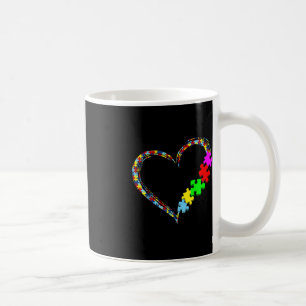 Caneca De Café Autismo Consciência Amor Quebra-cabeça de Coração