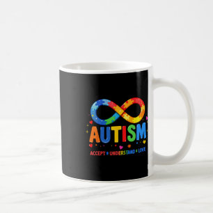 Caneca De Café Autismo Conscientista Accept Compreende Amor Com A
