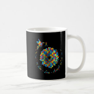 Caneca De Café Autismo de Aceitação de Amor ao Vivo por Quebra-ca
