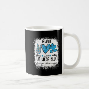 Caneca De Café Autismo Do Amor Pela Paz Em Abril Vestimos Azul Pa