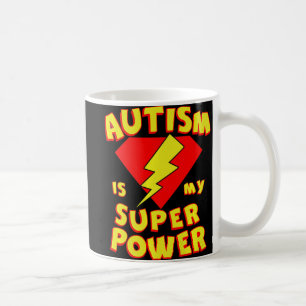 Caneca De Café Autismo é o meu super-herói de poder, Awarenes