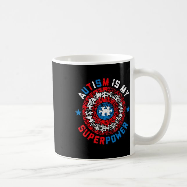 Caneca De Café Autismo É O Meu Superpoder Autismo Sensibilização  (Direita)