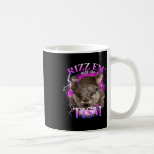 Caneca De Café Autismo Engraçado Rizz Em Com O Tismo Meme Autista