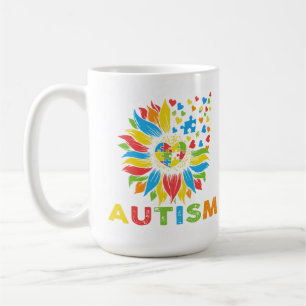Caneca De Café Autismo Girassol Dia da Consciência do Amor Faixa 
