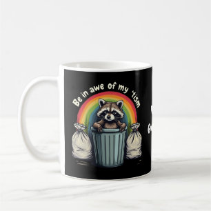 Caneca De Café Autismo Guaxinim Engraçado Fique Maravilhado Com M