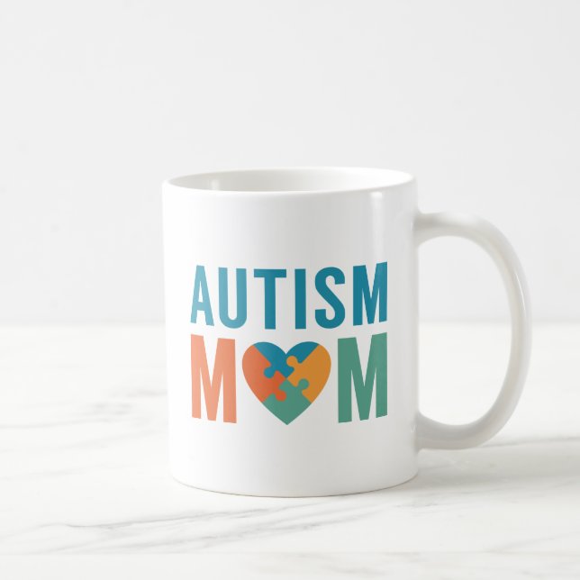 Caneca De Café Autismo Mãe (Direita)