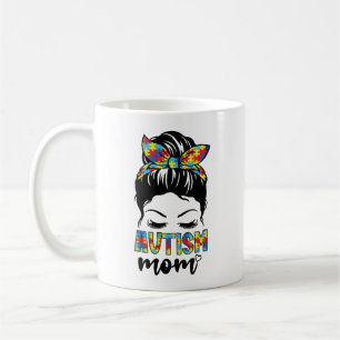 Caneca De Café Autismo Mãe A Vida Mensageira, Autismo Mãe