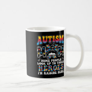 Caneca De Café Autismo Mãe Levantando Herói Bagunça Mensagem Bun