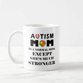 Caneca De Café Autismo Mãe Muito Mais Forte