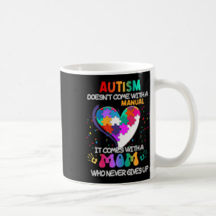 Caneca De Café Autismo Mamãe não vem com um Autismo feminino manu