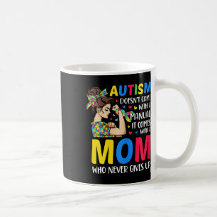 Caneca De Café Autismo Mamãe não vem com um Autismo manual Mãe G