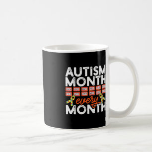 Caneca De Café Autismo Mês A Mês Deficiência Sensibilização Su