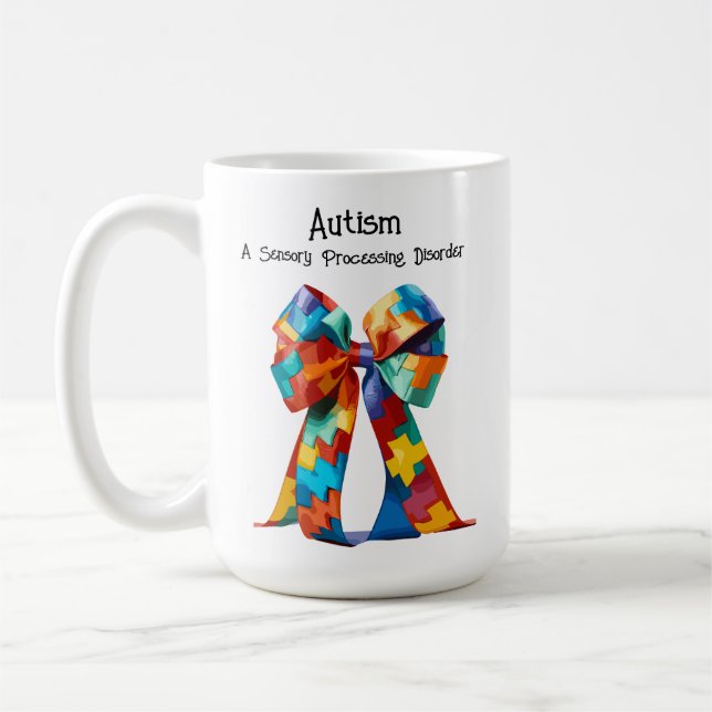 Caneca De Café Autismo: Mug de perturbação de processamento senso (Esquerda)
